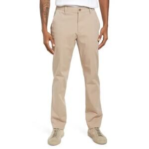 Puma Golf Mens Pants Casual Chino Size 40x32 Flat Front Beige Khaki Tan 10341